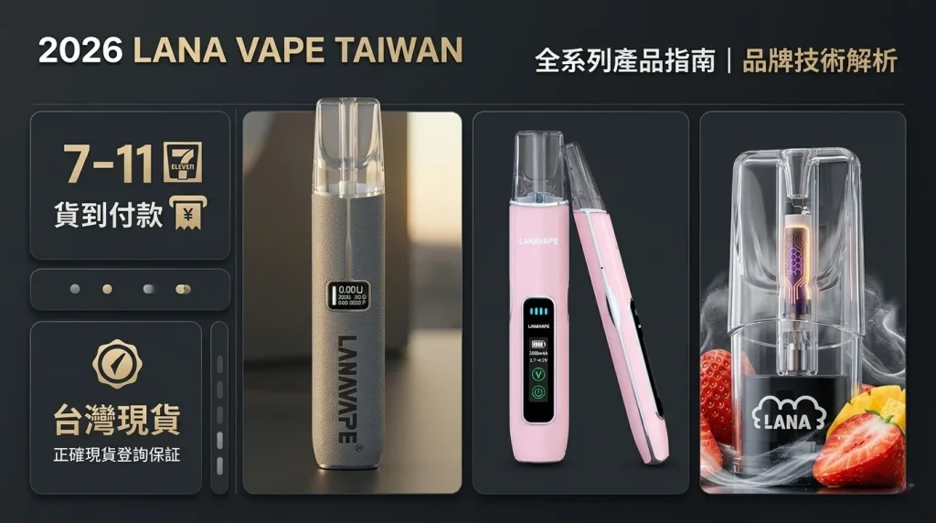 LANAVAPE 台灣官網選購指南：支援 7-11 取貨付款與 24 小時快速發貨